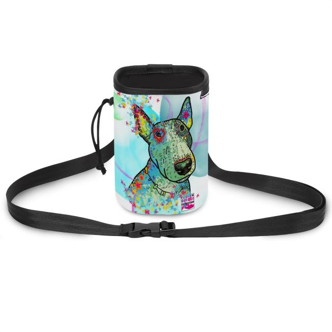 NomNom Bag Kalli - Leckerchenbeutel, Leckerli, Futterbeutel, bunt, Oxfordstoff, Mix, Mischling, SOKA, Listenhund, Bullterrier, Bulli